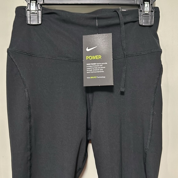 NEW Nike Power Epic Fast Tight Fit Run Leggings Mesh Dri fit Women's Sz XS Black - Picture 4 of 11